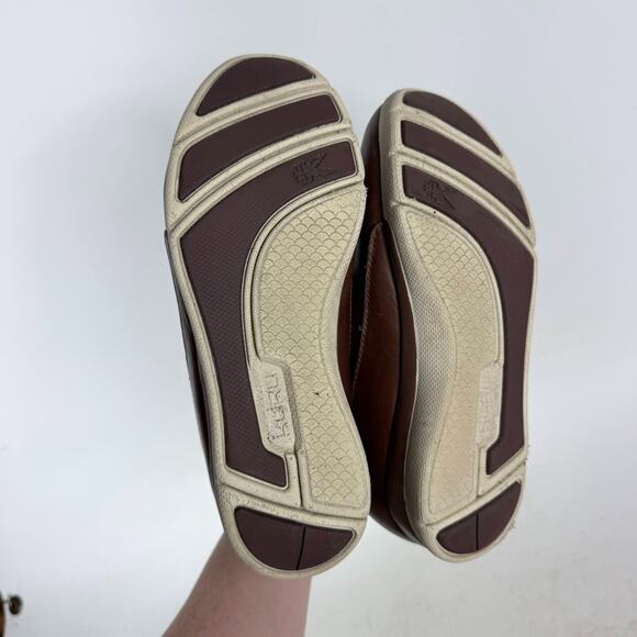 Kuru Luna Chelsea Ankle Boots Womens 7.5 Brown Leather Pull On Round Toe Comfort - Picture 8 of 10